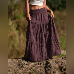 Chic Plum Maxi Skirt for Women